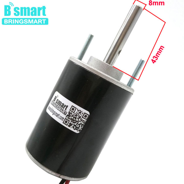 worth-buy-bringsmart-เพลา3แบบพลิกกลับได้-มอเตอร์รอบต่อนาที12v-3500รอบต่อนาทีมอเตอร์-dc-ความเร็วสูง24v-7000เครื่องกำเนิดไฟฟ้าควบคุมความเร็ว