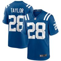 เสื้อกีฬาแขนสั้น คอปก ลาย NFL Jersey Indianapolis Colts Jonathan Taylor สําหรับผู้ชาย