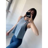 【HUhu】 Hot Sale Sleeveless Vest T-shirt Top Sports Yoga Clothes Beauty Back Solid Color Blouse and Top for women.TH