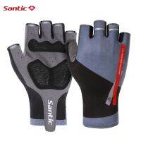 hotx【DT】 Half Cycling Gloves Gym Anti-Slip Men Fishing Fingerless MTB Road