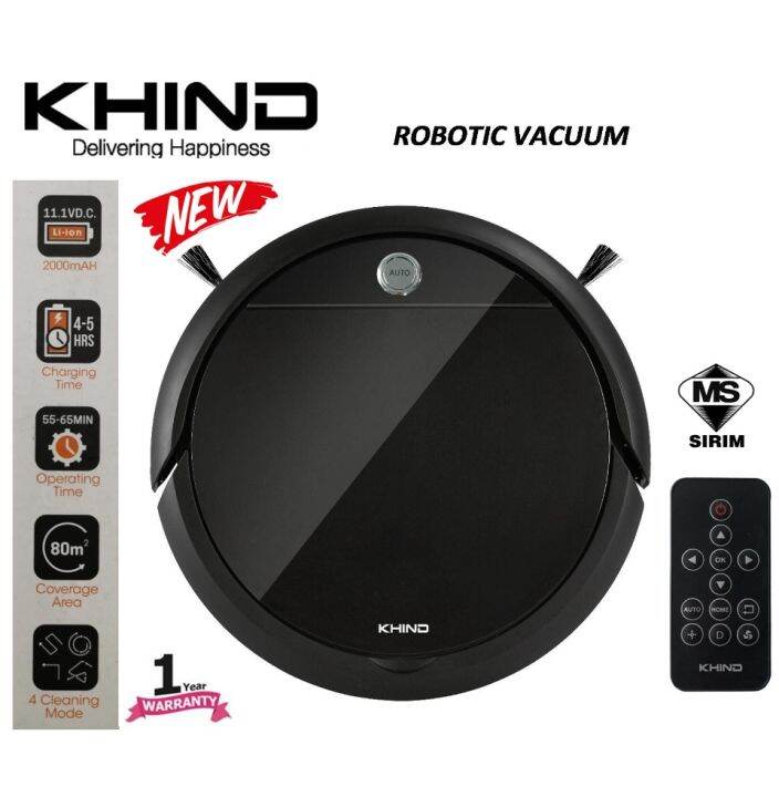 KHIND Smart Robotic Vacuum Cleaner VC9X6A Lazada