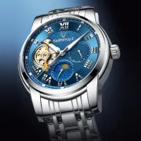 ---Fashion mens watch238814◙❄ Ma Kehua Philippine brand watch men mechanical watch waterproof noctilucent phases of the moon the tourbillon business hot style male table