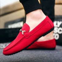 รองเท้าไม่มีส้นรองเท้าผู้ชาย Men Loafers Casual shoes Formal shoes Size 39-46