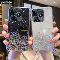 สำหรับ Realme C55เคส C51 C53เคสเลื่อมเงางามแวววาวสำหรับ Realme C51 C55 C53ปกคลุมเคสมือถือท้องฟ้าเต็มไปด้วยดวงดาวฝาหลังนิ่มโปร่งใส