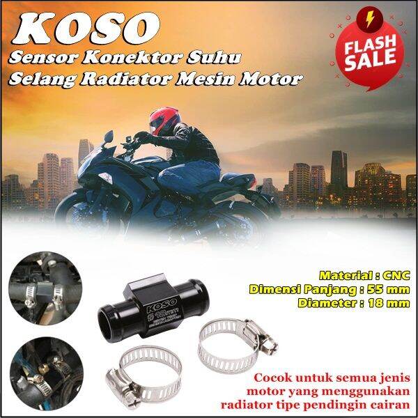 Sensor Suhu Radiator PROMO koso water temperature sensor adapter water temperature sensor ...