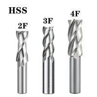 เครื่องตัดมิลลิ่ง HSS 2 3 4 ขลุ่ยความเร็วสูงเหล็ก End Mill Machine เครื่องมือ CNC 3-20 มม. สําหรับกระบวนการเหล็กอลูมิเนียมทองแดง