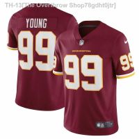 №♨♣ NFL shirt men sportswear Washington soccer team Chase Young Shield Collar Rugby short sleeve shirt