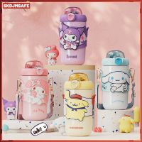 [SKDJMSAFE] 380มล./460มล. Sanrio Kawaii ขวดเหล็กสแตนเลสน้ำลายการ์ตูน My Melody Cinnamoroll 316ถ้วยสแตนเลสเก็บความร้อนชายและถ้วยน้ำนักเรียนผู้หญิง