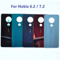 Nokia7.2 Housing For Nokia 6.2 / Nokia 7.2 TA-1196 6.3 quot; Glass Battery Cover Repair Replace Back Door Phone Rear Case Logo