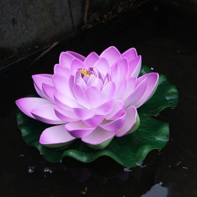 18cm-artificial-water-lily-floating-lotus-flower-pond-aquarium-decor-multicolor-lifelike-water-lily-landscape-decor-spine-supporters