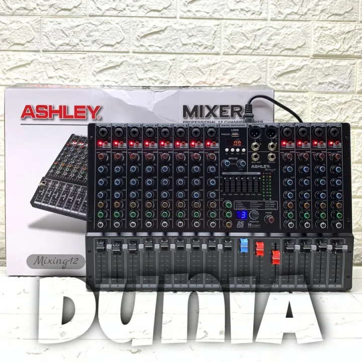 Mixer Ashley Mixing 12 Original 12 Channel USB Interface - Bluetooth ...