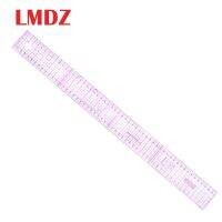 LMDZ Plastic Sewing Tailor 54 cm Shared Double Side Metric Straight Ruler Transparent Yardstick Patchwork Cloth Cutting Rulers