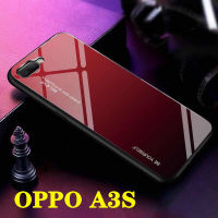 [ส่งจากไทย] Fashion Case OPPO A3S เคสออฟโป้เอ3S สำหรับ Oppo A3S เคสกระจกสองสี เคสเงาไล่สี ขอบนิ่ม TPU CASE