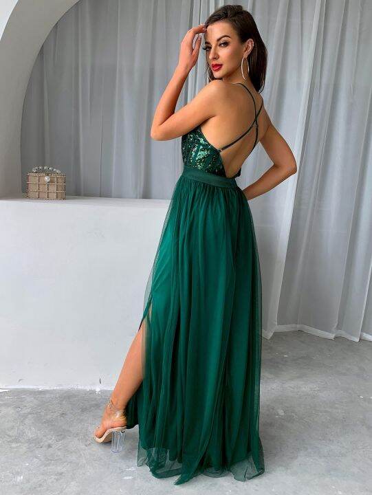 yf-yissang-mesh-sequins-v-neck-dress-women-2023-new-cocktail-party-dresses-backless-summer-maxi-long-bodycon-elegant