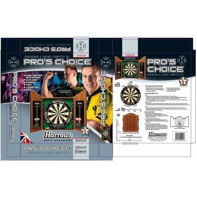 Harrows Pro's Choice Dartboard set with Official Competition