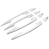 8Pcs Car Handle Exterior Door Panel Pull Trim Cover For Mitsubishi Outlander 2022 ABS Chrome Auto Replacement Parts