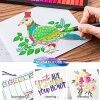 Colouring pens dual brush pens felt tip pens art markers drawing, painting - ảnh sản phẩm 8