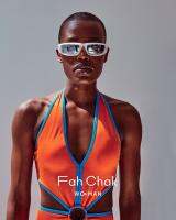 Fah Chak Woman Kandice Swimsuit Tangerine ชุดว่ายน้ำ ชุดว่ายน้ำสีส้ม