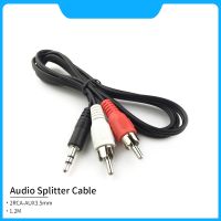 ☂ 2RCA Audio Cable AUX3.5mm to RCA Jack Male to Male Cable 1.2M For Home Amplifier DVD