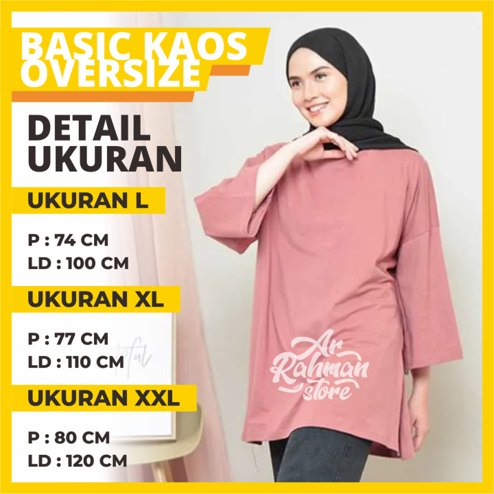 OBRAL 20 RB AN BAJU KAOS OVER SIZE POLOS DAN MODEL BAWA OVAL JUMBO