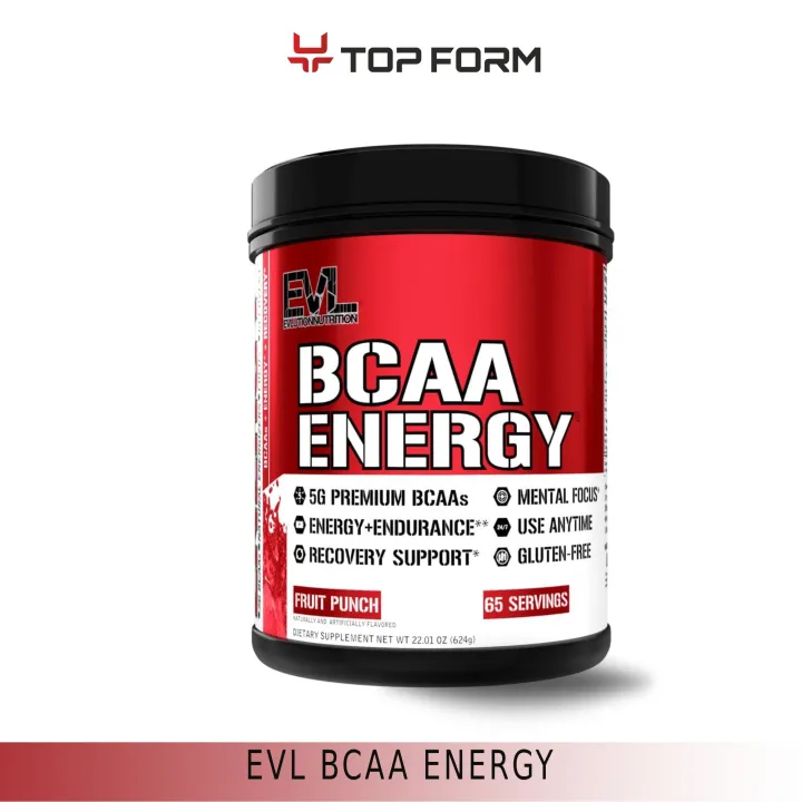 EVL BCAA Energy Pre Workout Powder30 servings, Muscle Recovery Growth