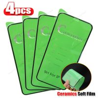 ✎♂ 4PCS Full Cover Ceramic Soft Film For iPhone 11 Pro XS Max XR X SE 2020 2022 7 8 6s Plus 12 13 Mini 14 Pro Max Screen Protector