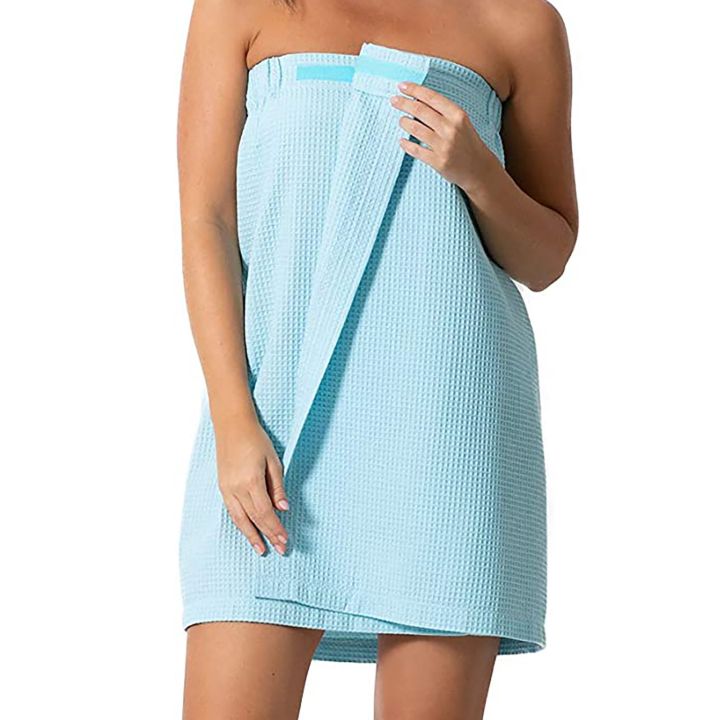 household-bath-tool-ladies-bath-towel-womens-waffle-spa-body-wrap-with-adjustable-closure-quick-towel-dry-quick-drying-towels