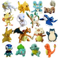 Pokemon Action Figure Toy Anime Pikachu Charizard Mewtwo Cubone Squirtle Model Doll Decoration 3-5cm Ornament Children Toys Gift