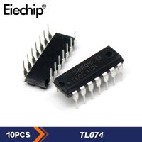 10pcs/lot TL074CN TL074 DIP-14 Integrated Circuit Low-power JFET-Input Operational Amplifiers Electronic IC Chip