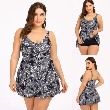 2023 Swimsuit Push Up Loose Conservative Tankini Summer New Plus