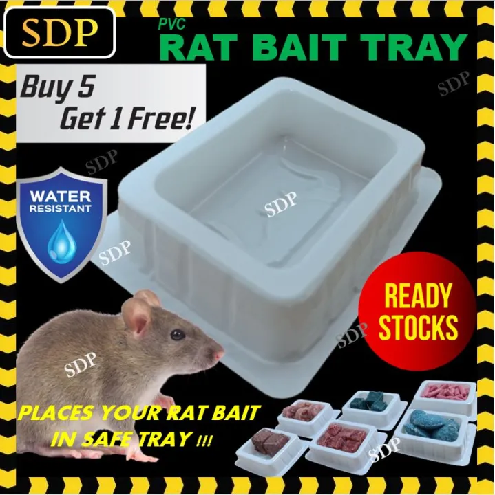 Bekas Ubat Tikus/ Rat Bait Plastic Tray/ Rat Poison PVC Tray/ Bekas