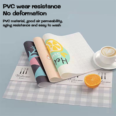 246 Pcs Placemat Waterproof Table Mat Heat Insulation Pad Oil-proof, Anti-slip Washable Dining and Household Coaster Placemat
