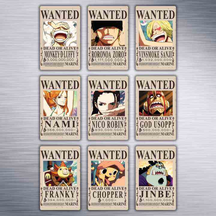 Anime Ref Magnet | One Piece Wanted Poster | Mugiwara Crew | Wizuki ...