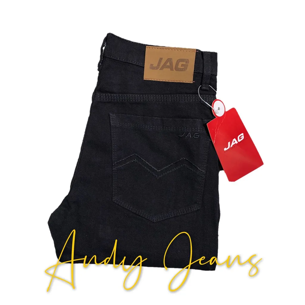 Andy shop /JAG or Wrangler Best Seller Black Plain Jeans Maong | Lazada PH