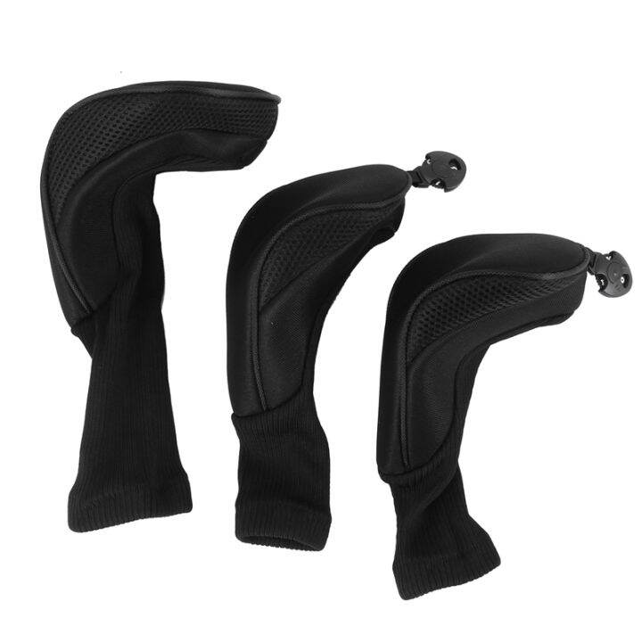 Black Golf Head Covers Driver 1 3 5 Fairway Woods Headcovers for Golf