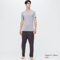 เสื้อยืดผู้ชายคอกลม AIRism UNIQLO ยูนิโคล่ แขนสั้น - Crew Neck Short Sleeve T-shirt (S,M,L,XL)TH