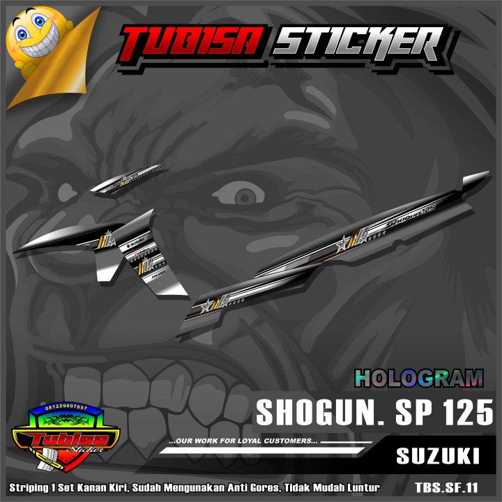 Sticker Striping New Shogun 125 SP- Stiker Striping Variasi Motor New ...