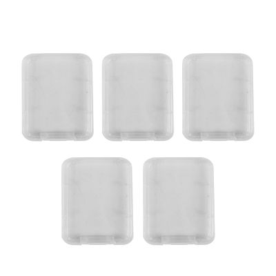 5 Series Memory Card Case Box Protective Case for SD SDHC MMC XD CF Card White transparent