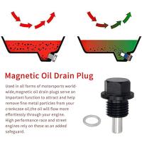 M14 Universal Oil Drain Nut Bolt M14X1.5 Threads Drain Nut Magnetic Sump Oil Drain Screw Oil Drain Screw Oil Drain Nut