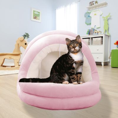 【CW】 Bed Kennel Cave Sleeping Cushion Gaddi Pets Household Tools for Gifts Moisture Proof