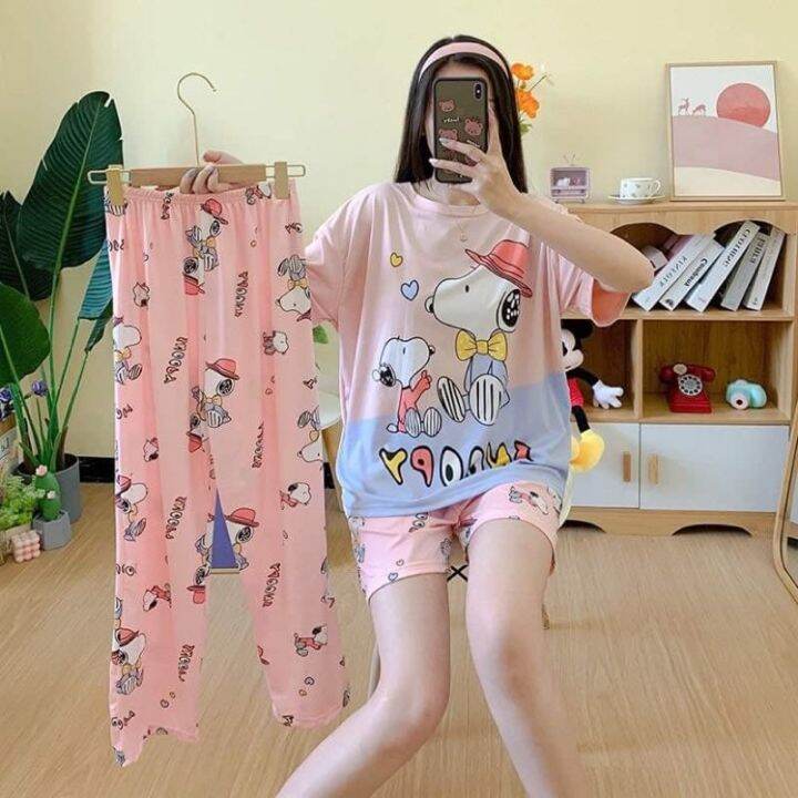 ♠New 3 in 1 Korean Sleepwear Lazada PH