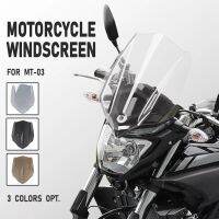 For Yamaha MT03 MT-03 2016 2017 2018 2019 Sport Touring Windshield Windscreen Shield Screen with Mounting Bracket Accessories