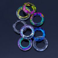 All Sizes Glass Ring Pendant for Necklace Jewelry Making High Grade Crystal Rhinestones K9 Glass Ring Strass Beauty Decoration