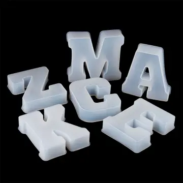 Letter A To Z Mold Alphabet & Number Silicone Molds Epoxy Resin Molds For  DIY Jewelry Making Findings Supplies Accessories