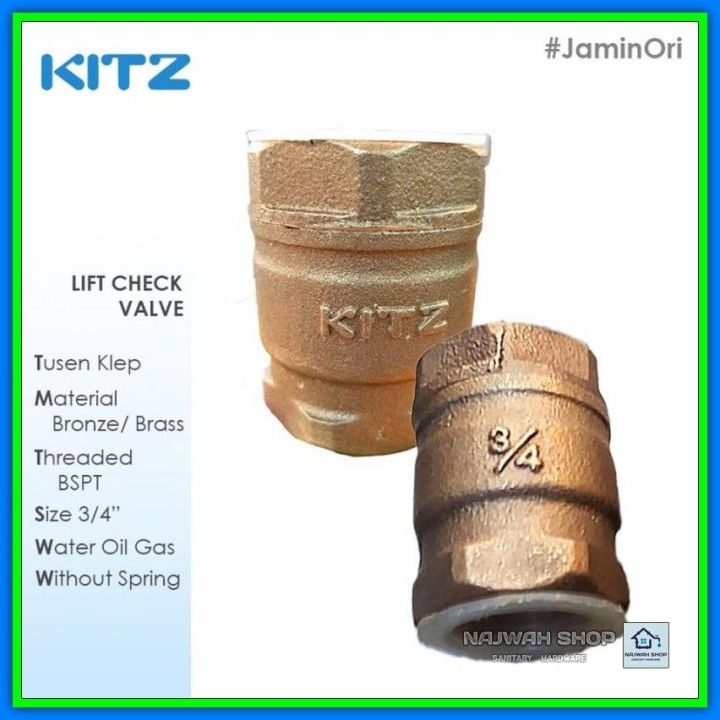 Tusen Klep Foot Valve 3 4 Inch Kitz Kuningan Brass Original Japan