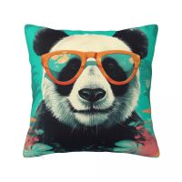 【hot】♛❃ Sunglasses Illustration Polyester Pillowcase Cover