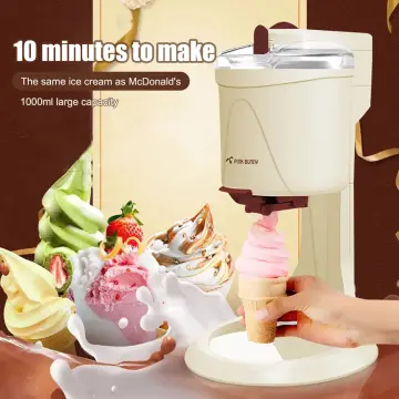 220V/20W Ice Cream Machine Fully Automatic 1L High-capacity Mini