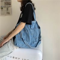 Denim Shoulder Hand Bag for Woman Shoulder Bag Crossbody Casual Jeans Bags Women Handbags Denim Bag Shopping Bag Sac A Main