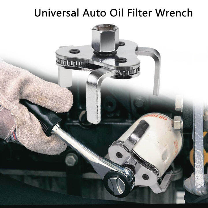 Universal Auto Oil Filter Remover Wrench Car Repair Tools Adjustable 3 ...