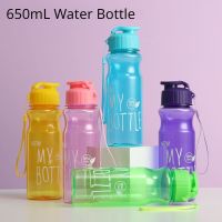 650ml Water Cup Sport Water Bottle Outdoor Portable Water Cup Food Grade Plastic Cup Water Bottle for Kids Drink Bottle